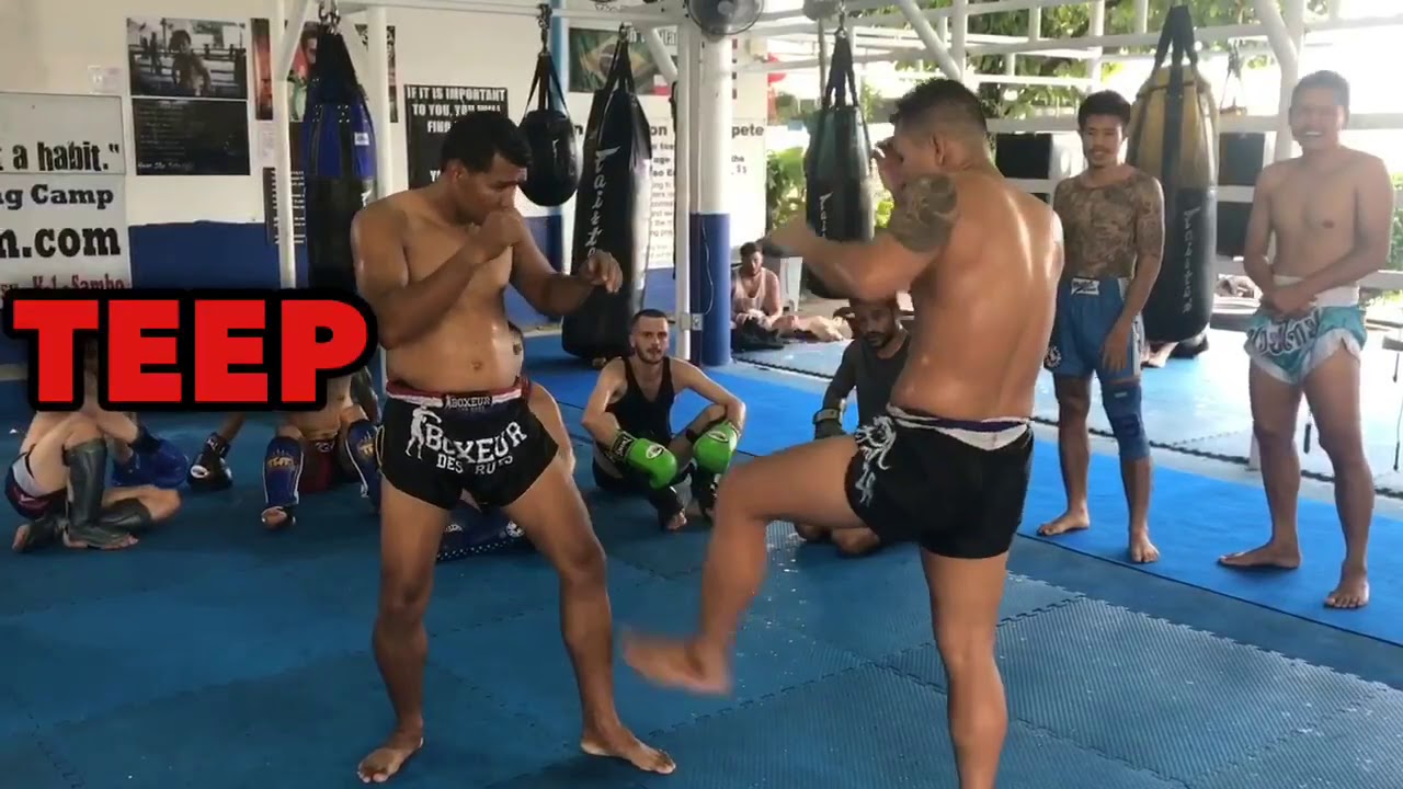 Muay Thai Technique: Jab, Teep, Inside Leg Kick, High Head Kick