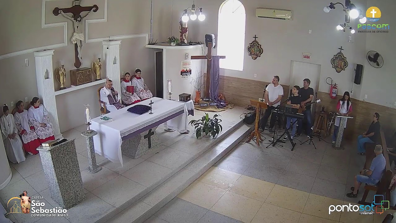 Primeiro Domingo da Quaresma I Missa Domingo 22/Fev às 10H Presidida pelo Pe. Sérgio Jeremias.