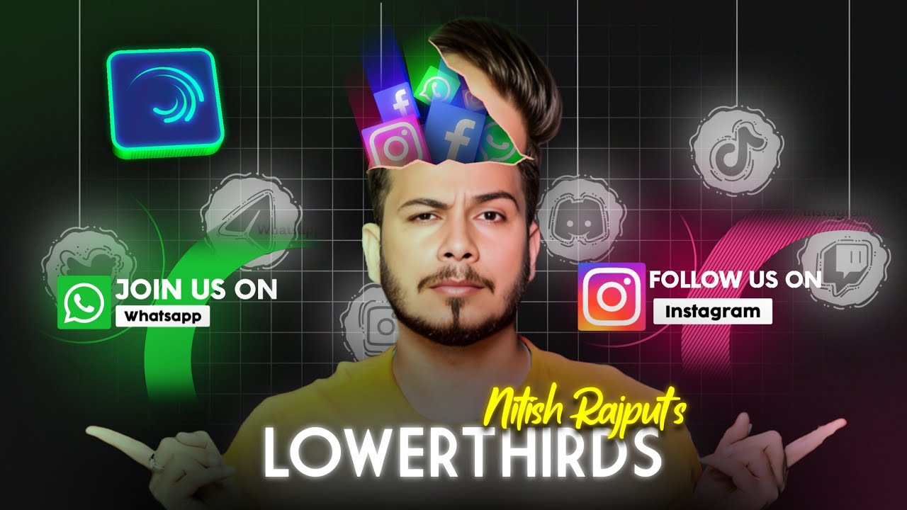 How To Create Lowerthirds Animation Like Nitish Rajput in Hindi | Alight Motion Tutorial