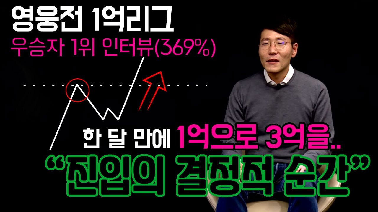 [키움증권 실전투자대회 우승자 인터뷰] - '트레이더 신정재' 한 달 만에 1억으로 3억을..