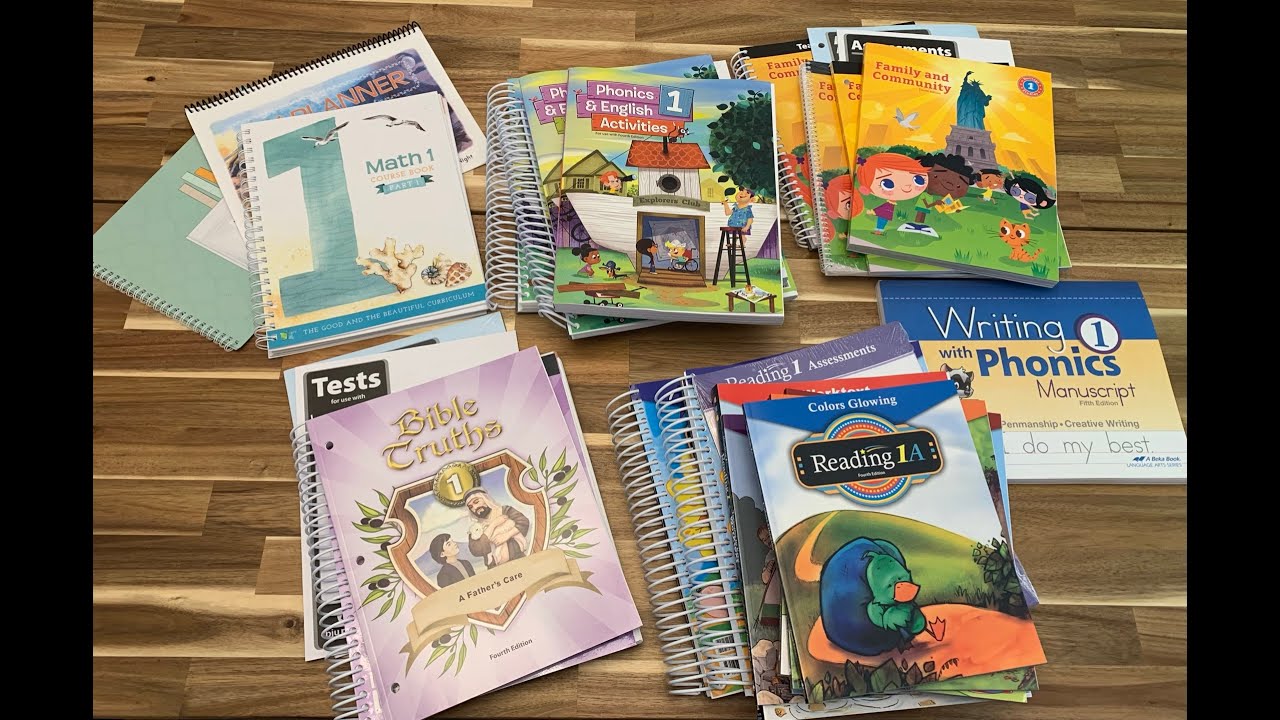 My 1st grade curriculum picks 2021-2022 BJUPress, Abeka, TGTB
