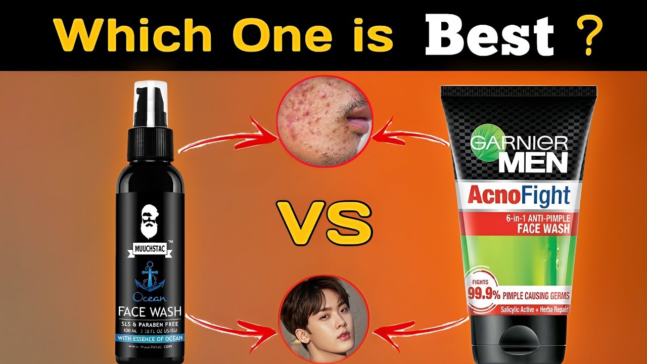 Muuchstac Ocean Face Wash против Garnier Acnofight Face Wash || Muuchstac Face Wash против Garnie...