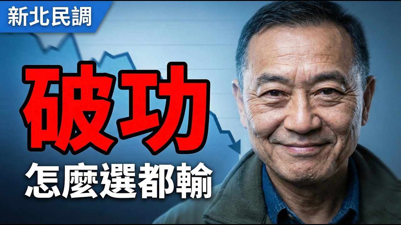 破功！黃國昌怎麼選都輸，藍白合一碰到他就完蛋，新北民調讓民眾黨臉都綠了 | 馬一峰