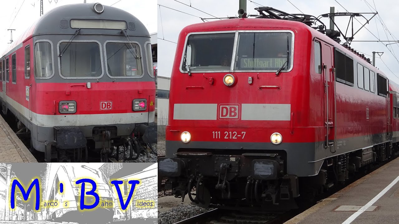 Karlsruher Kopf, OFV n-Wagen und die Baureihe 111 - Der RE Nürnberg-Stuttgart im Jahr 2016!
