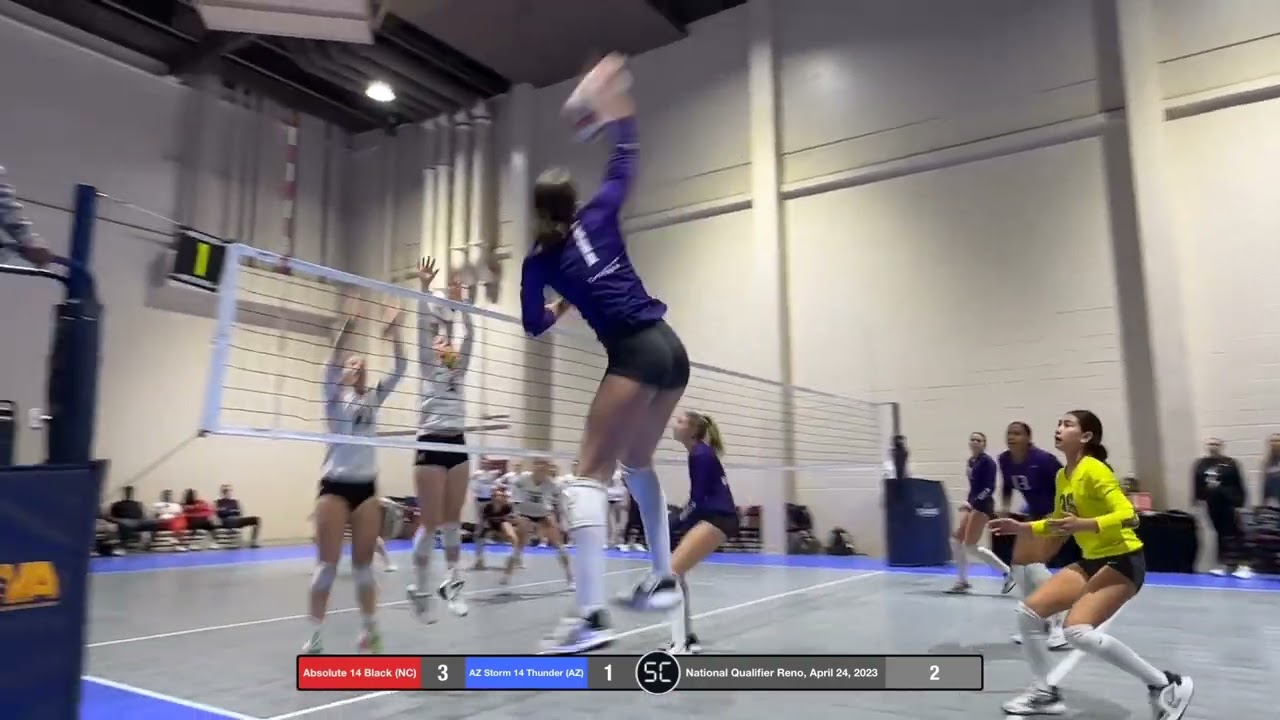 Reno NCVA Qualifier, 14 Open Final, AZ Storm 14 Thunder vs Absolute 14 Black, April 24, 2023