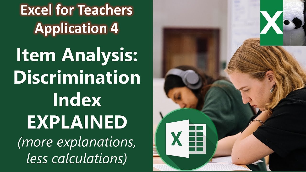ITEM ANALYSIS: ITEM DISCRIMINATION INDEX EXPLAINED | Excel for Teachers | Carlo Excels