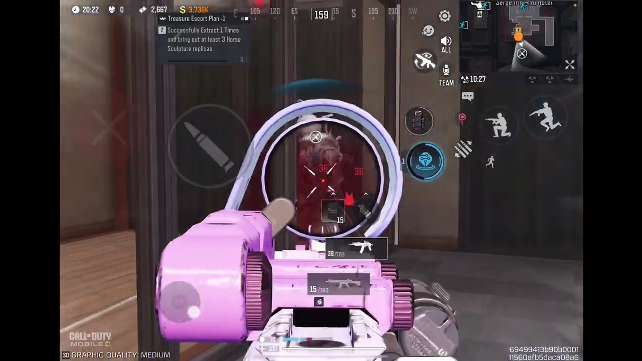 PINK AK 47 #codmdmzrecon #codmobile #codmobiletips #codmobileclips 