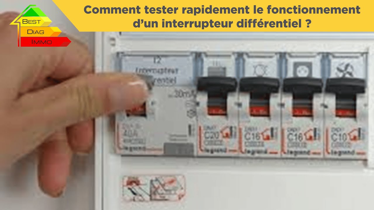 Comment tester un interrupteur différentiel dans un tableau électrique ?