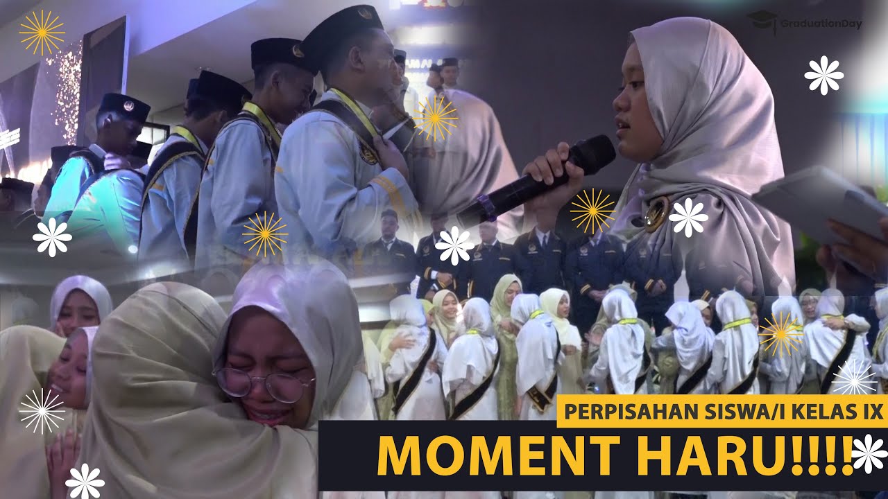 Momen Haru Salam-Salaman Perpisahan Siswa/i Kelas IX SMP ISLAM Al-Azhar Asy-Syarif Sumatera Utara