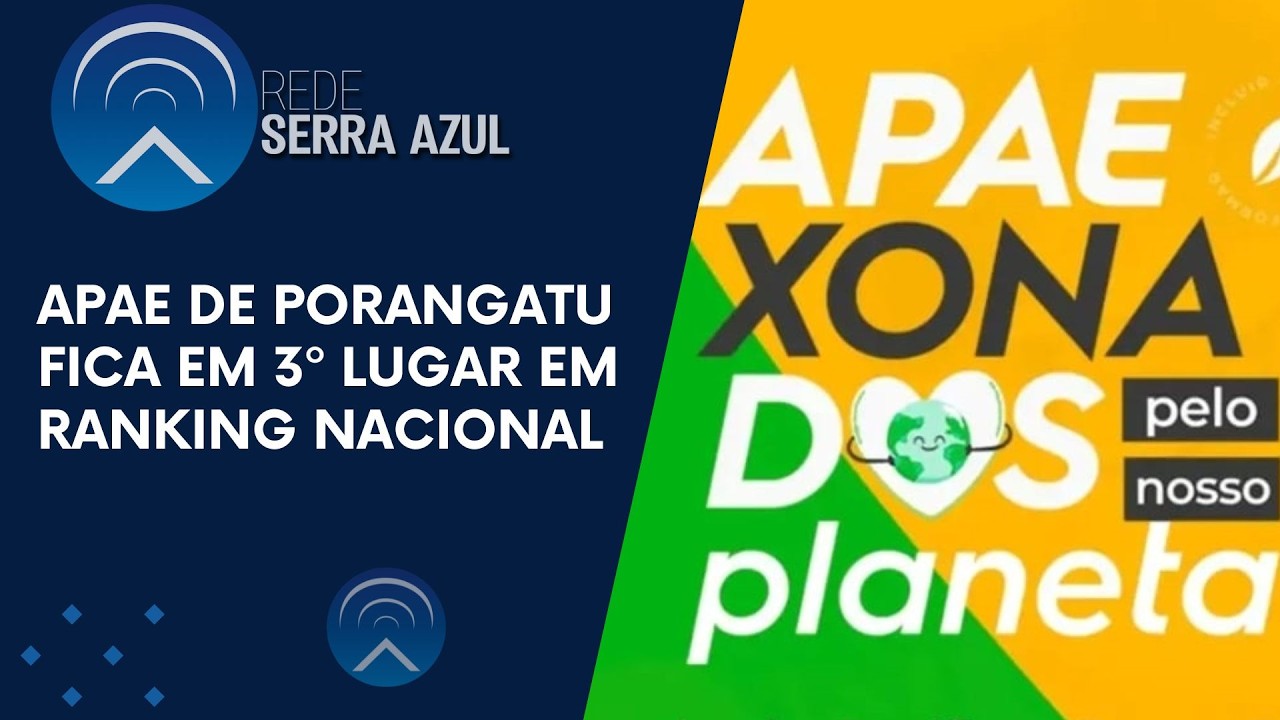 APAE TERCEIRO LUGAR EM RANKING NACIONAL