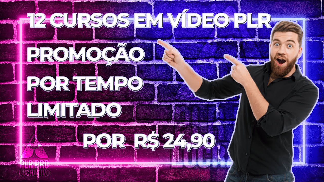 🔥12 CURSOS PLR| PACK DE CURSOS PLR | CURSO PLR EM VIDEO AULAS 🔥