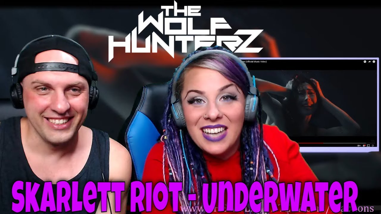 Skarlett Riot - Underwater (Official Music Video) THE WOLF HUNTERZ Reactions