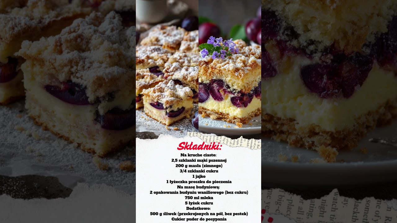 5 powod&oacute;w, dla kt&oacute;rych Ciasto ze Śliwkami i Budyniem to HIT każdej jesieni!