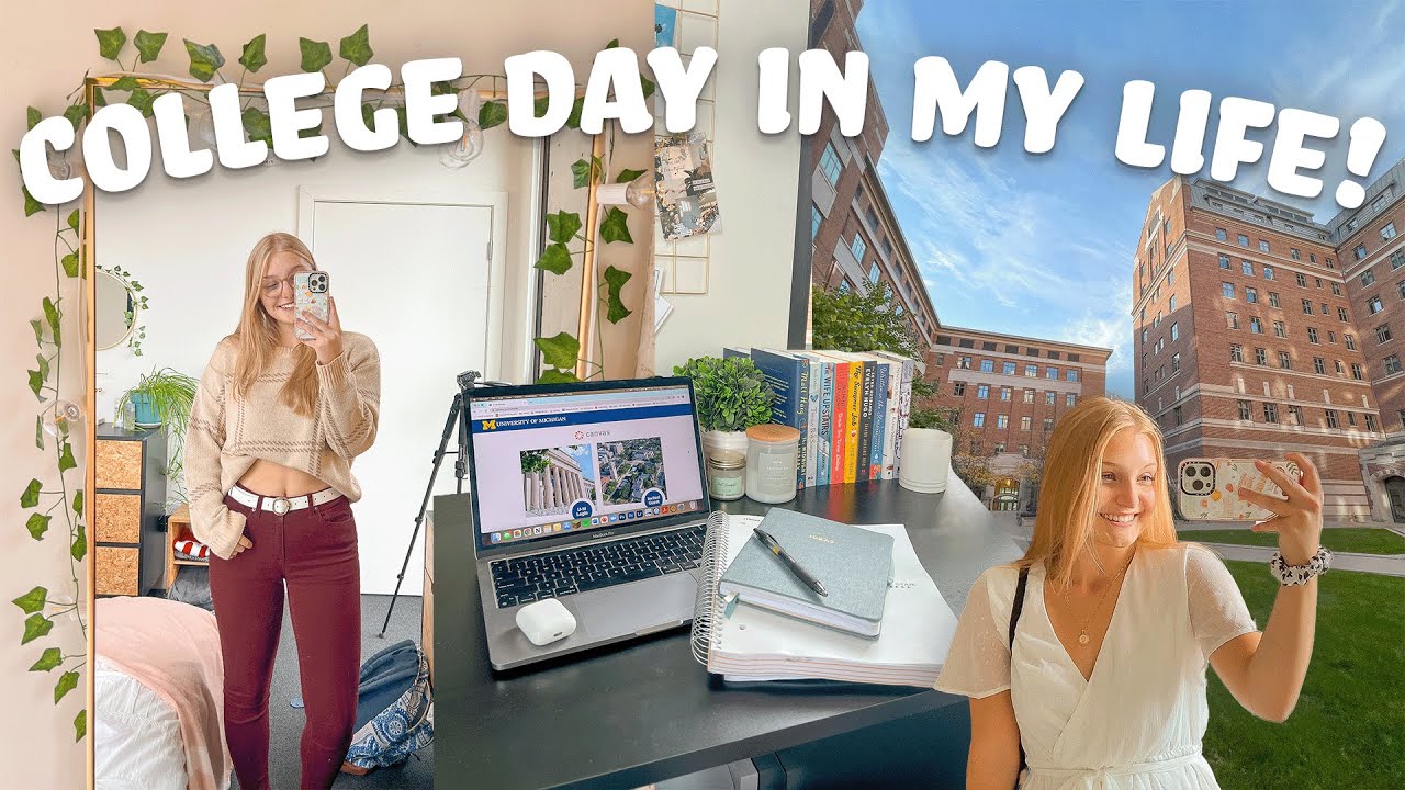 COLLEGE DAY IN MY LIFE ⛅️ advising appointment, class, senior pictures | The University of Michigan