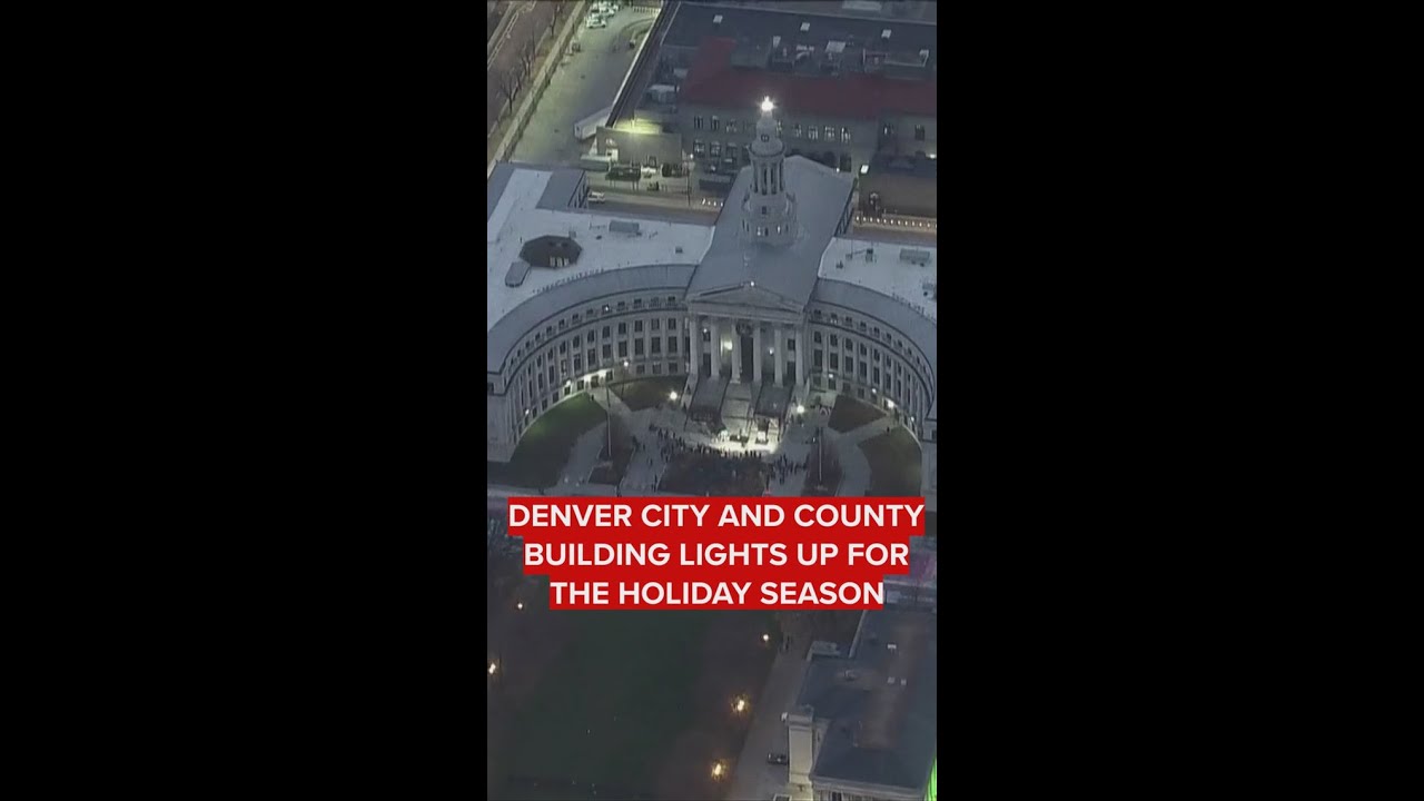 Downtown Denver kicks off the holiday season by lighting City and County building