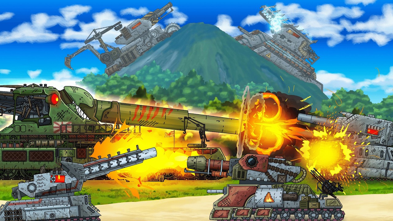 DORA VS KV-44! There are too many monsters - Cartoons about tanks
