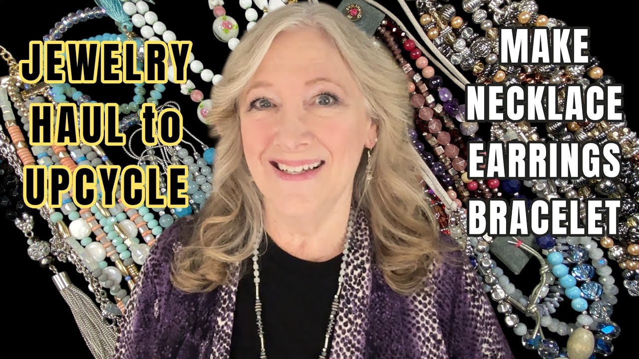 Make Necklace Earrings Bracelet | Upcycled Jewelry Making Haul