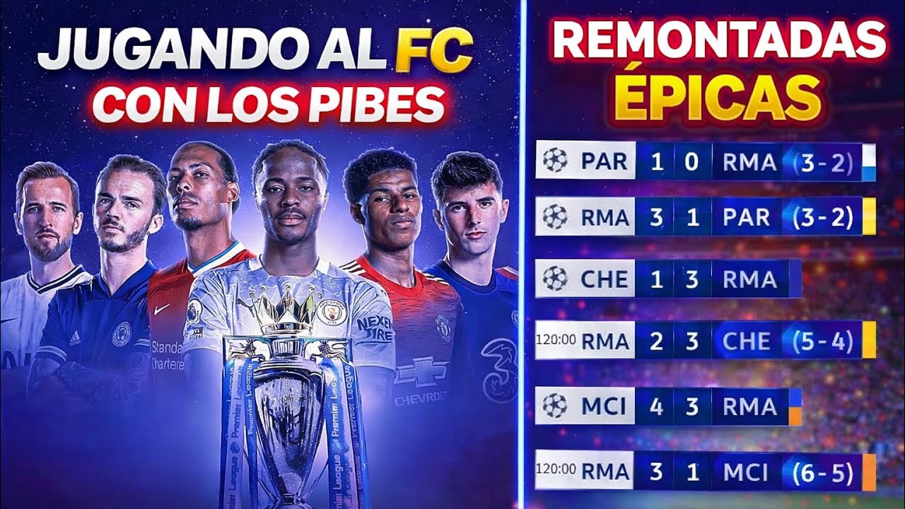 ⚽ Partidazos con los pibes en FC ... Y remontadas que parecen de Champions! 😱