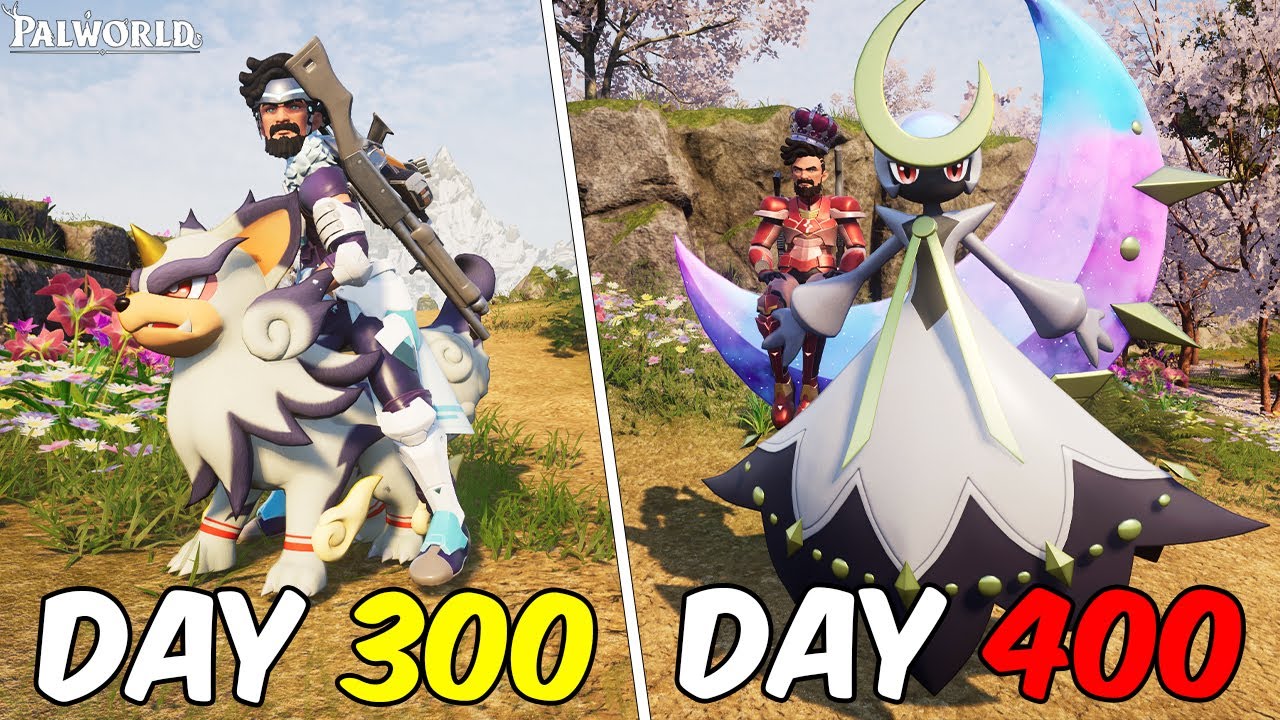 I SURVIVED 400 DAYS IN PALWORLD ( NEW UPDATE )