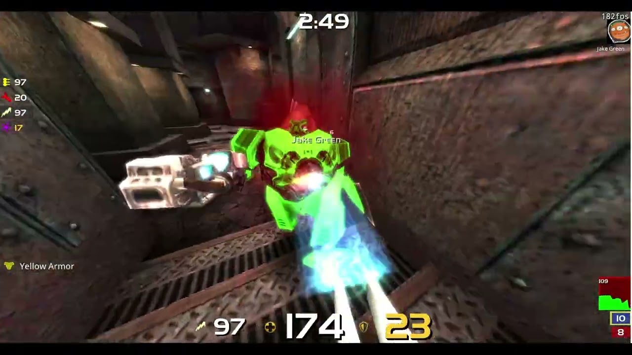 #quakelive Ranked Duels Razor101010 vs Jake Green 500+ Elo Furious Heights