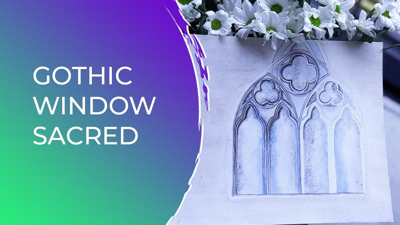 How to Draw a Magical Gothic Window Step by Step!