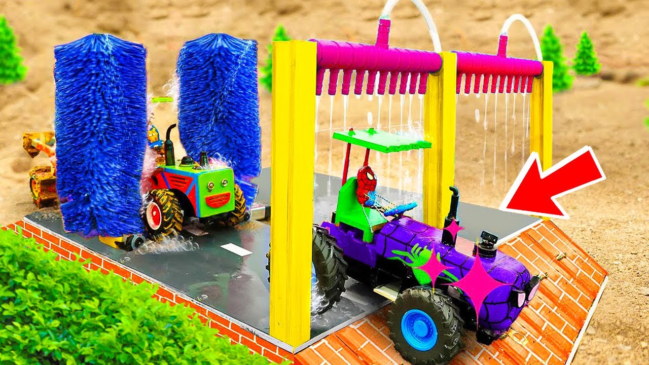 Diy tractor project for automatic car wash station