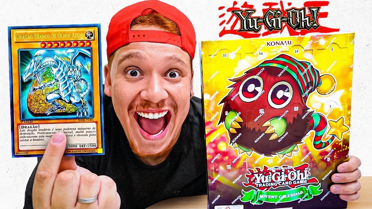 RECEBI UM CALENDÁRIO DO YU GI OH COM CARDS LENDÁRIOS!