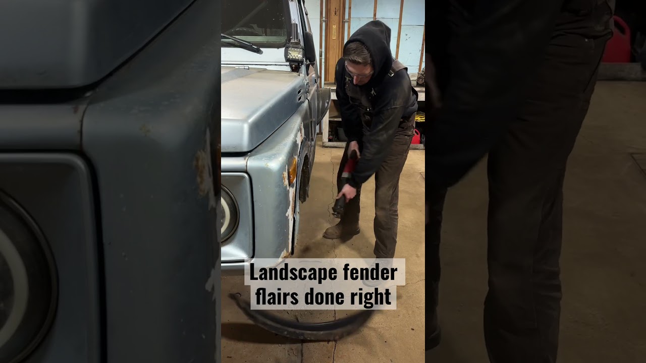 The best way to DIY fender flares using landscape edging #shorts