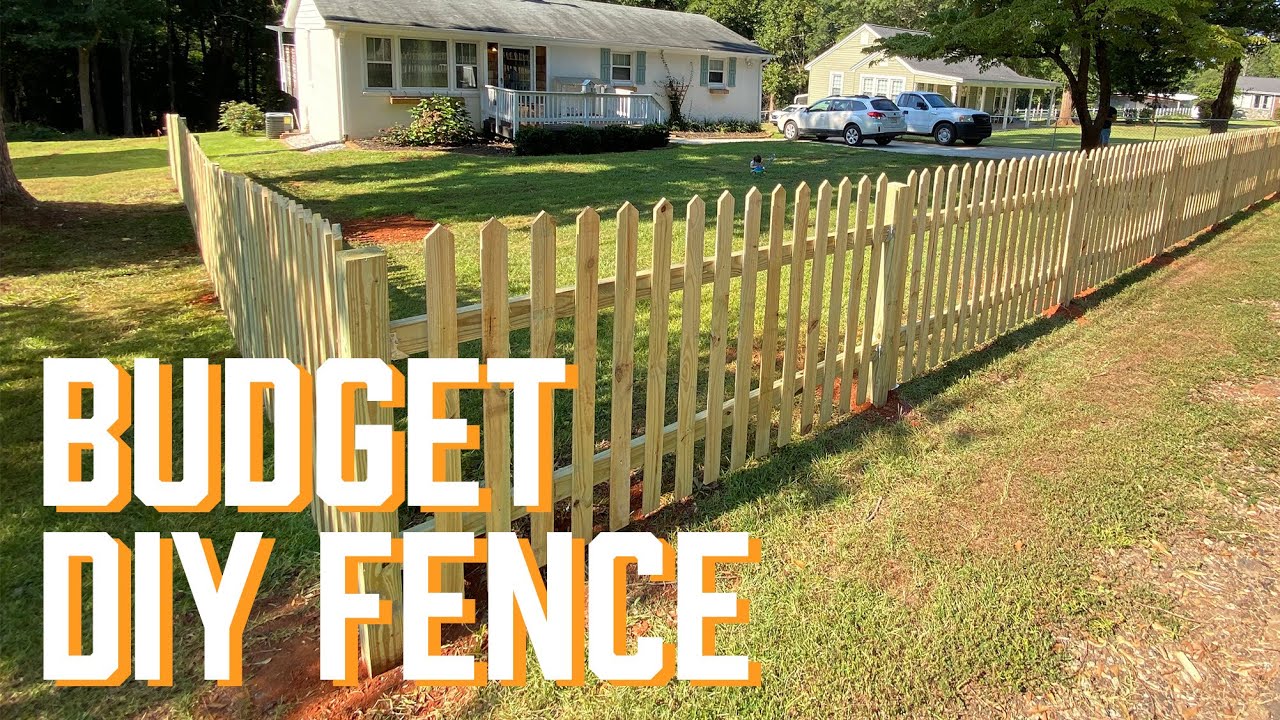 How to build a picket fence.