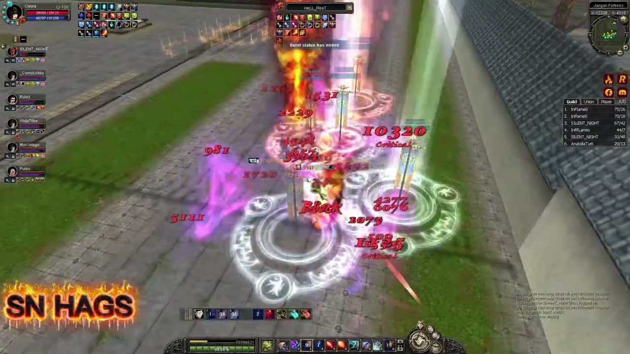 SILENT_NIGHT vs RISE ONLINE TÜM SW RANK1 #SNHAGS