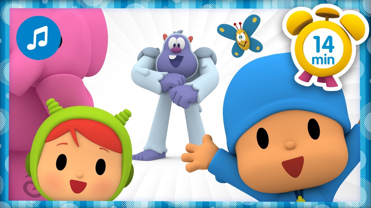 🤡 A Ram Sam Sam Guli Guli + Otras Canciones Infantiles [ 14 minutos ] | Música para Niños | Pocoyó