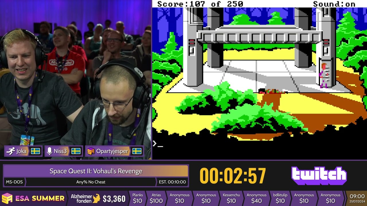 Space Quest II: Vohaul's Revenge [Any% No Cheat] by Joka - #ESASummer24