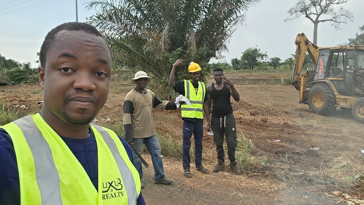 Site Clearing to Build 2 bedroom Town Homes at East UHAS | University of Health & Allied Sciences Ho