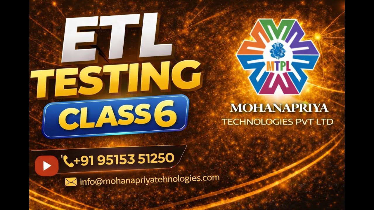 ETL Training Class 6 | Complete ETL Learning Series for Beginners
