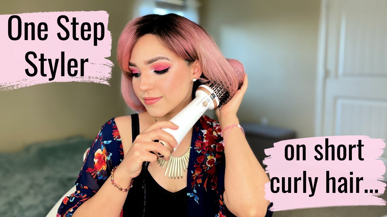 Plavogue One step HairDryer Review| Demo on Short Curly Hair