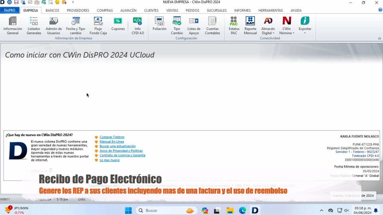Recibo de Pago Electr&oacute;nico