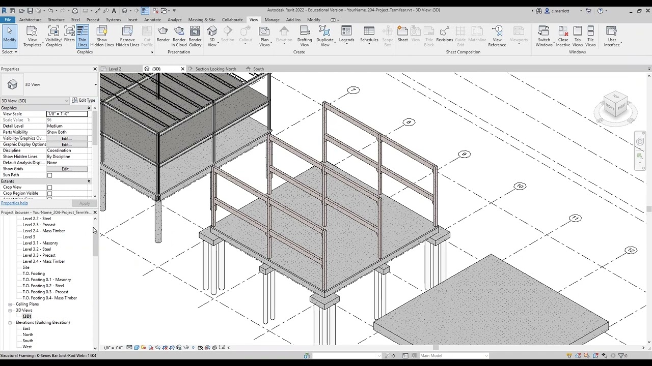 Revit: Precast Beams and Hollow Core Slabs