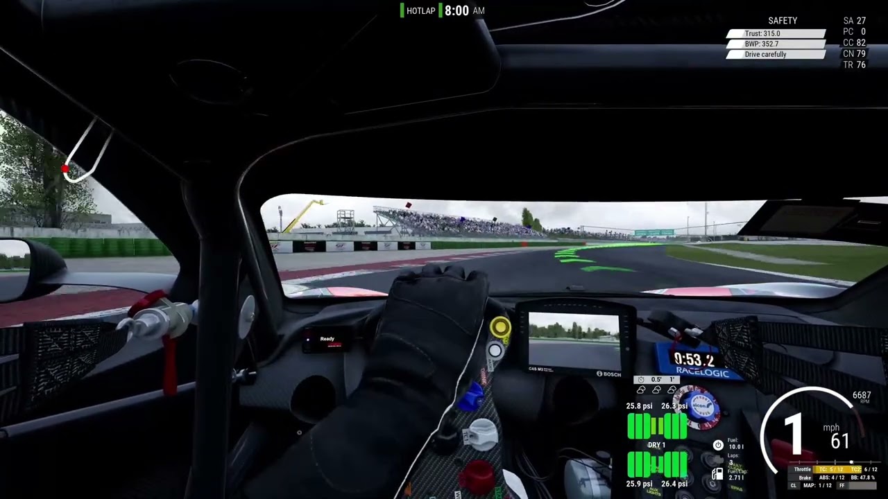 Misano 1:35.430 controller lap time 