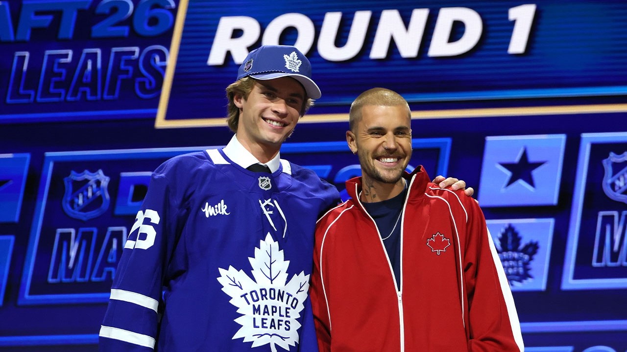 Gavin McKenna goes #1 to Leafs with help of Justin Bieber!