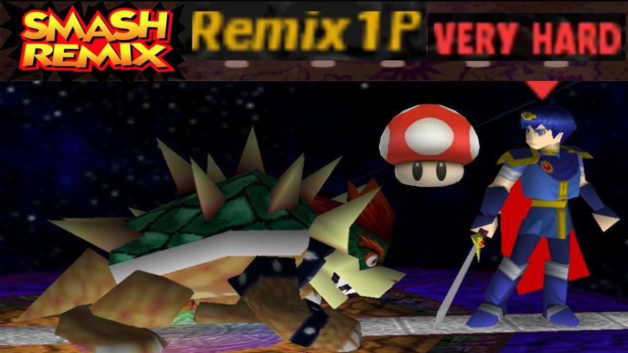 Smash Remix - Classic Mode Remix 1P Gameplay with Giant Marth (VERY HARD)