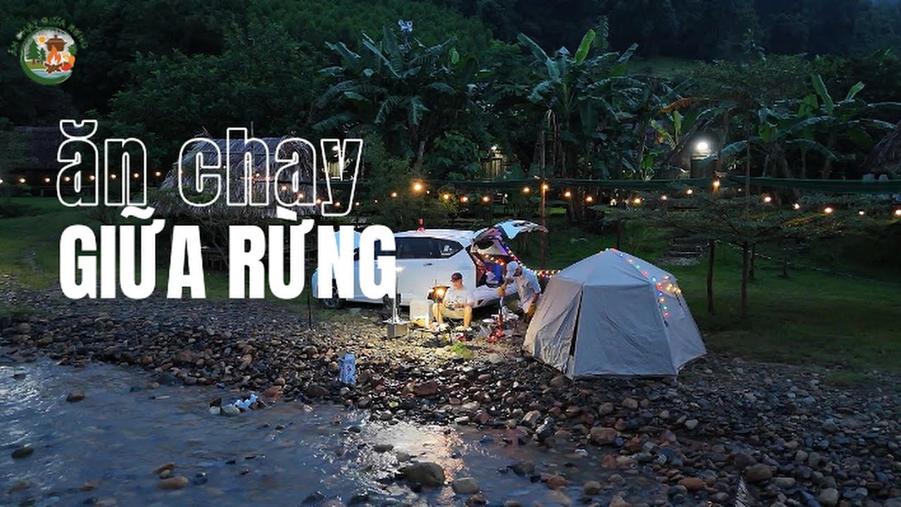 Cắm trại, nấu ăn chay trong rừng điều tại suối La Ngâu 🥦🌽🍠 | Ăn Chay Giữa Rừng |