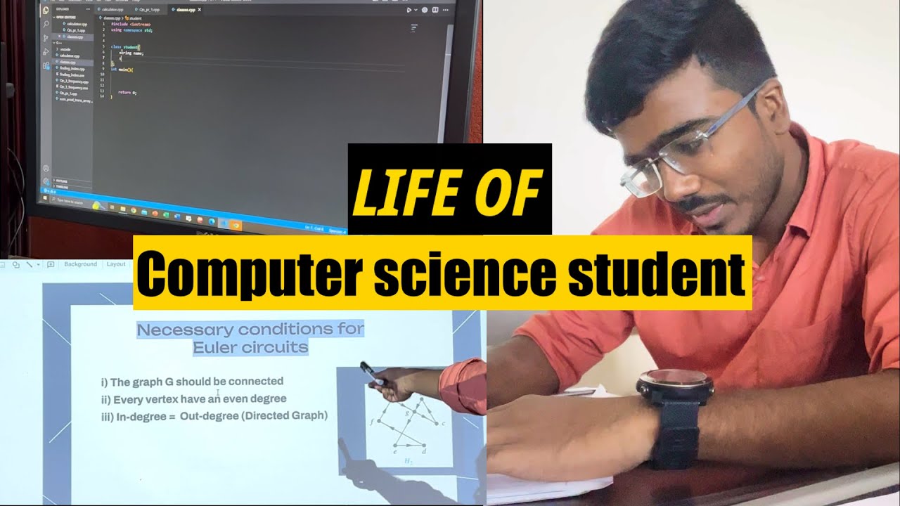 A Day in the Life of First year*Computer Science student at DU #du