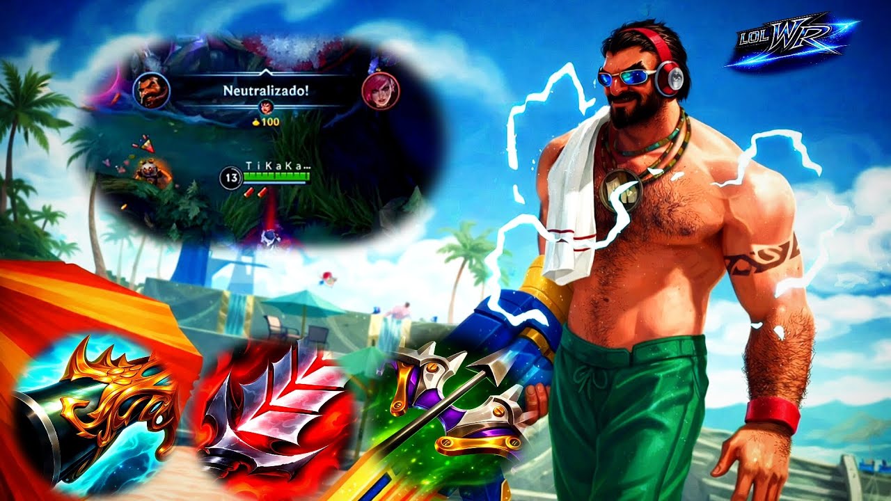 GRAVES GAMEPLAY - LOL WILD RIFT 