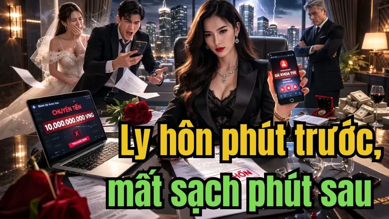 Đúng lúc chồng đang chuyển tiền cho người phụ nữ mới, tôi ký xong đơn ly hôn và âm thầm khóa toàn
