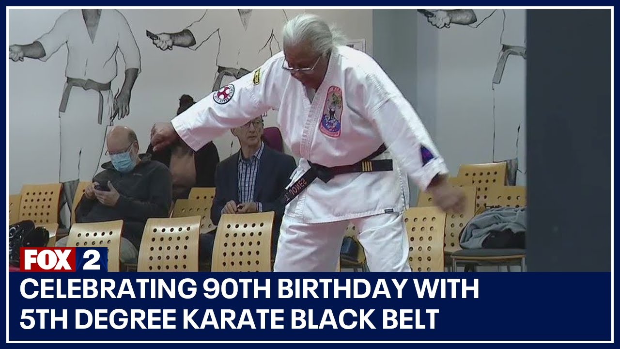 Detroit woman celebrates 90th birthday with 5th degree karate black belt