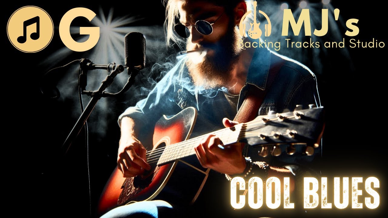 Rising Cool Blues in G | 85 bpm | Backing Track
