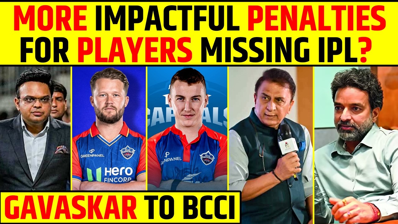 MORE IMPACTFUL PENALTIES FOR PLAYERS MISSING IPL? GAVASKAR TO BCCI #ipl2026 #sunilgavaskar #dc
