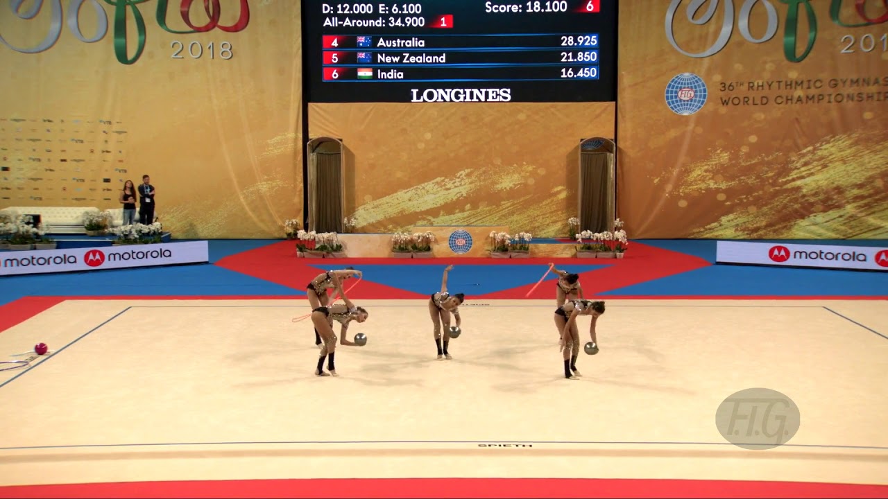 Azerbaijan (AZE) - 2018 Rhythmic Worlds, Sofia (BUL) - Qualifications 3 Balls + 2 Ropes