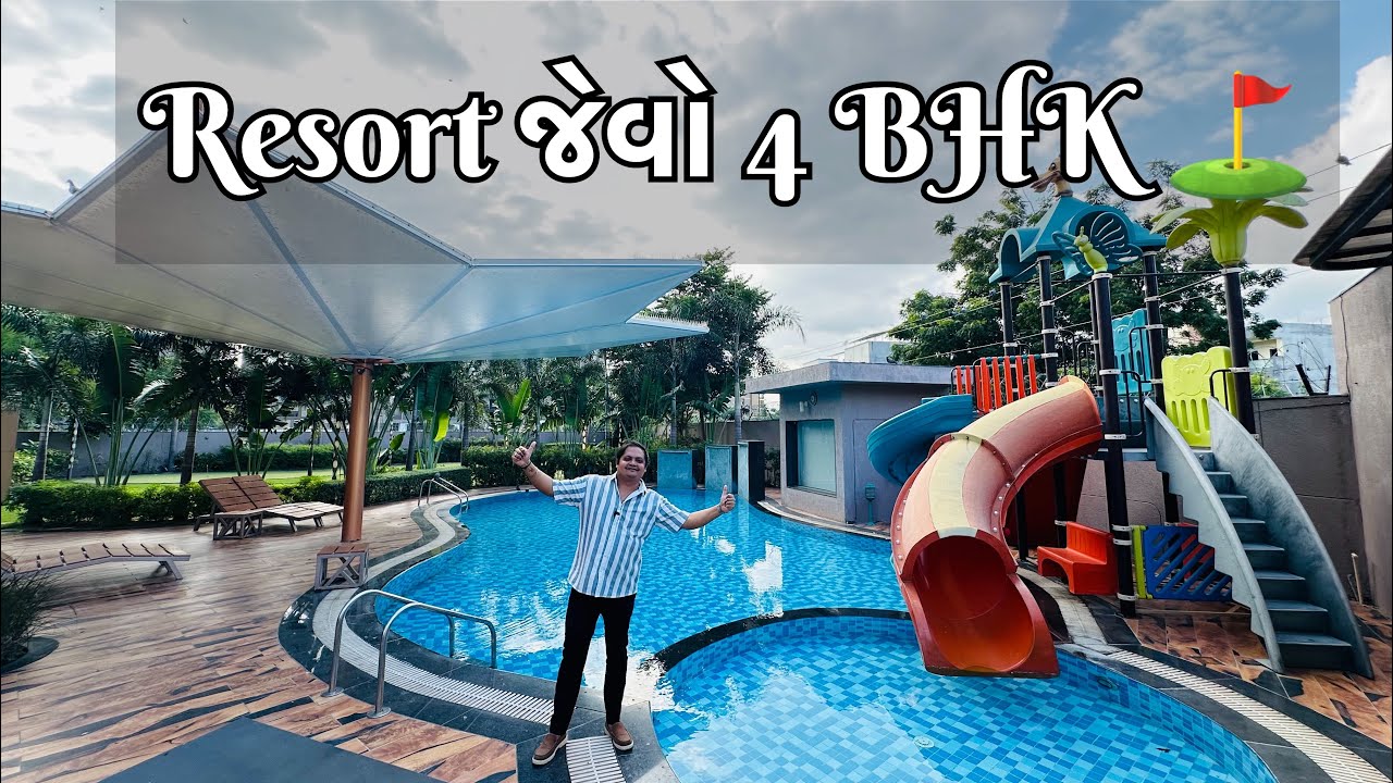 Luxury Resort Style 4 BHK Apartments in Gandhinagar | Modern Amenities & Lifestyle | GRG ✅