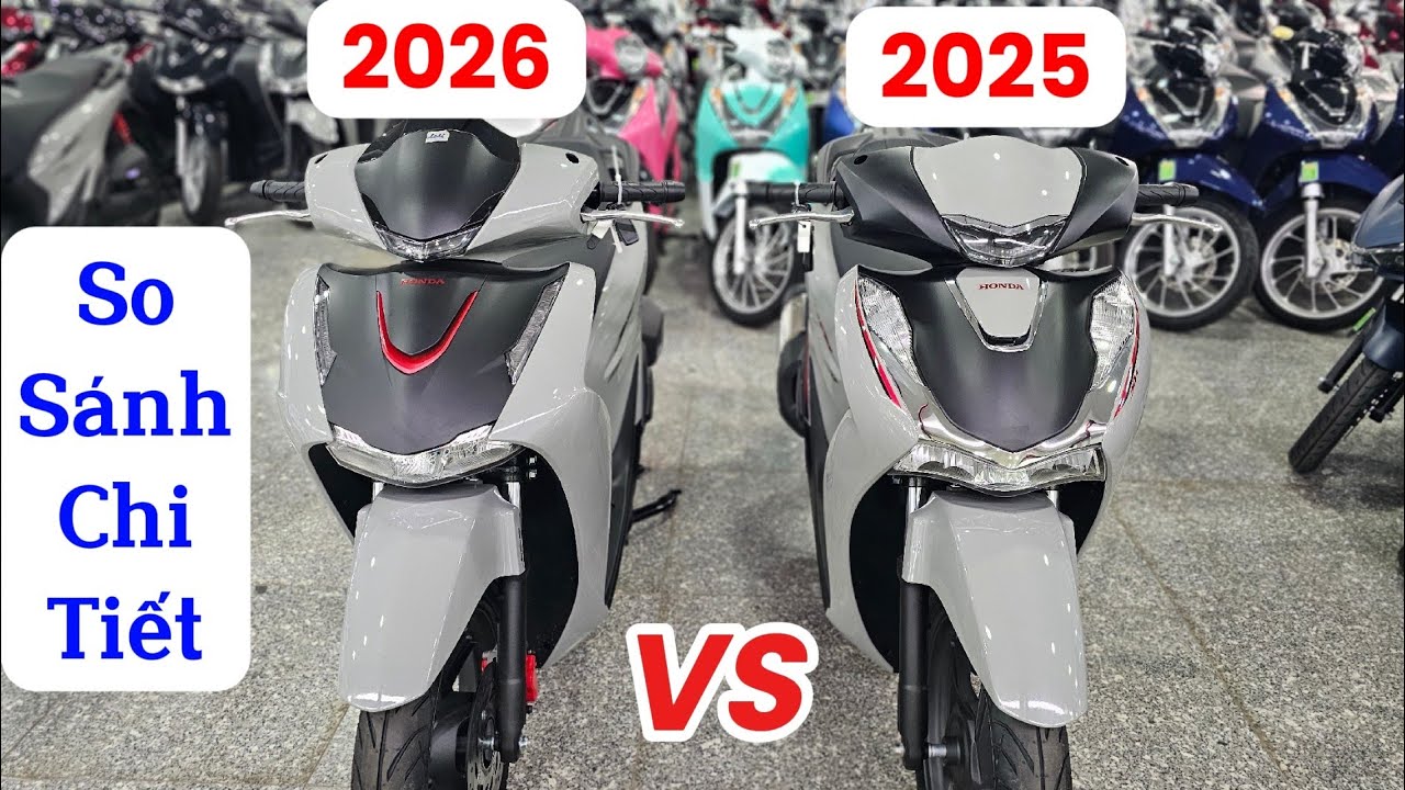 So sánh chi tiết SH 160i 2026 & SH 160i 2025: 
